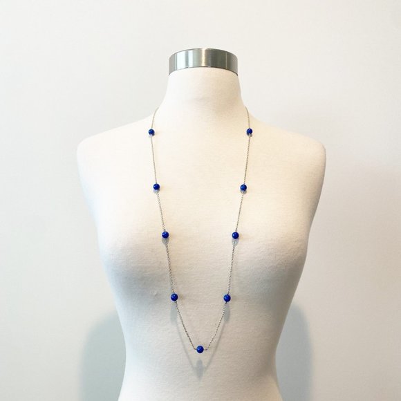 604 Collection of Seven Bead Necklaces with Lapis Lazuli - Picture 6 of 10